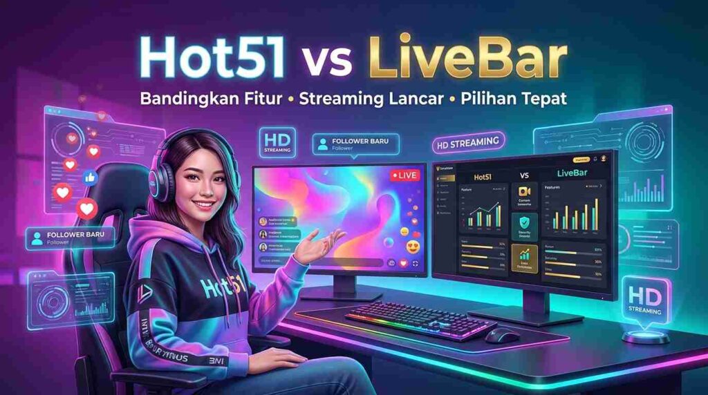 Hot51 vs LiveBar: Perbandingan Platform Live Streaming untuk Pengguna Indonesia