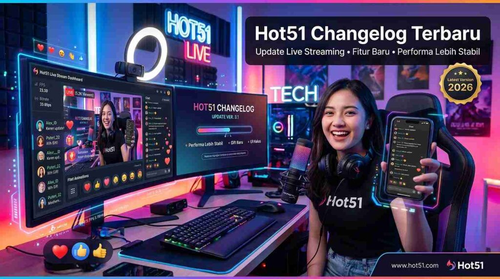 Hot51 Changelog Terbaru: Update Live Streaming, Fitur Baru, dan Perubahan Versi