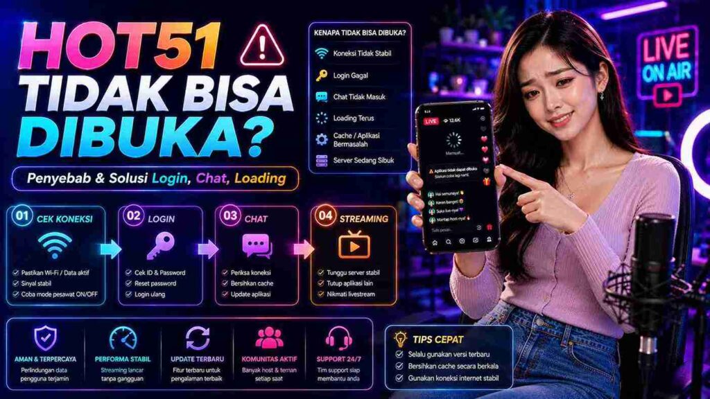 Hot51 Tidak Bisa Dibuka? Penyebab dan Cara Mengatasinya